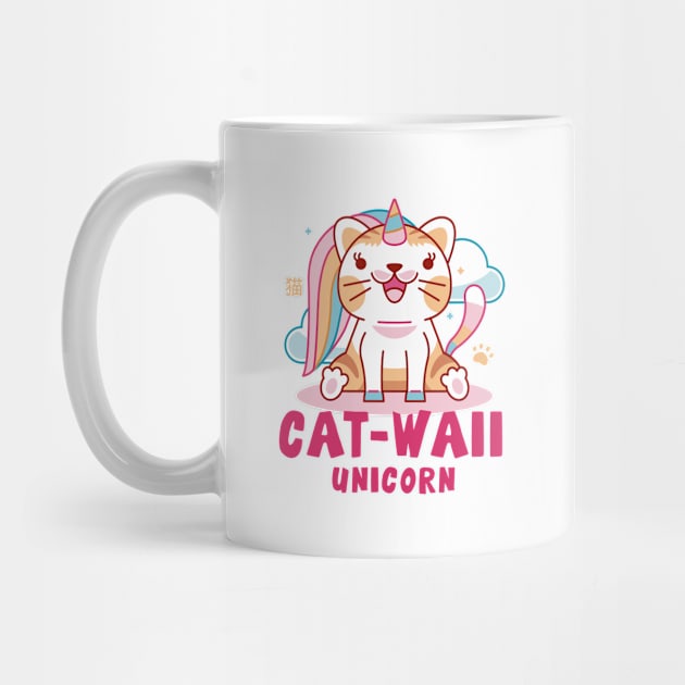 Aesthetic Unicorn Cat Kawaii by Lagelantee